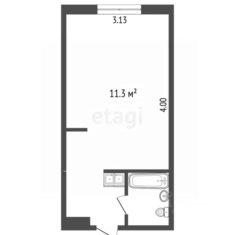 Студия Томская область, Томск ул. Котовского, 6 (16.9 м) - Фото 2