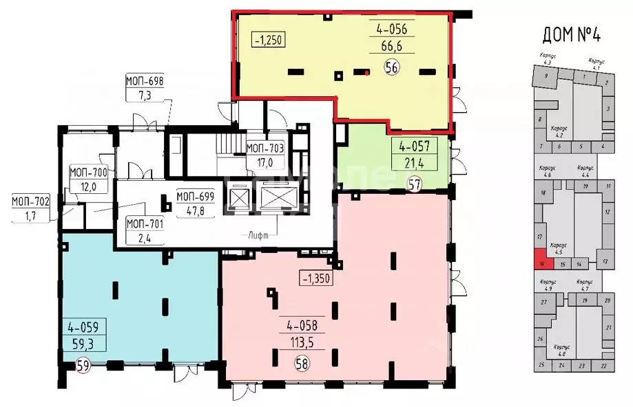 Помещение свободного назначения в Москва Деснаречье жилой комплекс, ... - Фото 2