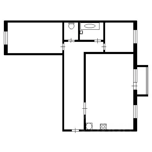 3-к кв. Коми, Ухта ул. Дзержинского, 11А (64.0 м) - Фото 1