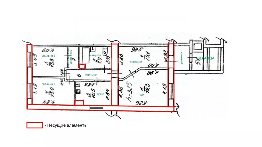 3-к кв. Воронежская область, Воронеж Московский просп., 179А (90.8 м) - Фото 2