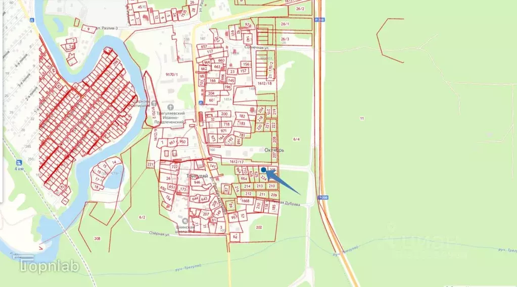 Участок в Тамбовская область, Тамбов городской округ, пос. Тригуляй ... - Фото 1