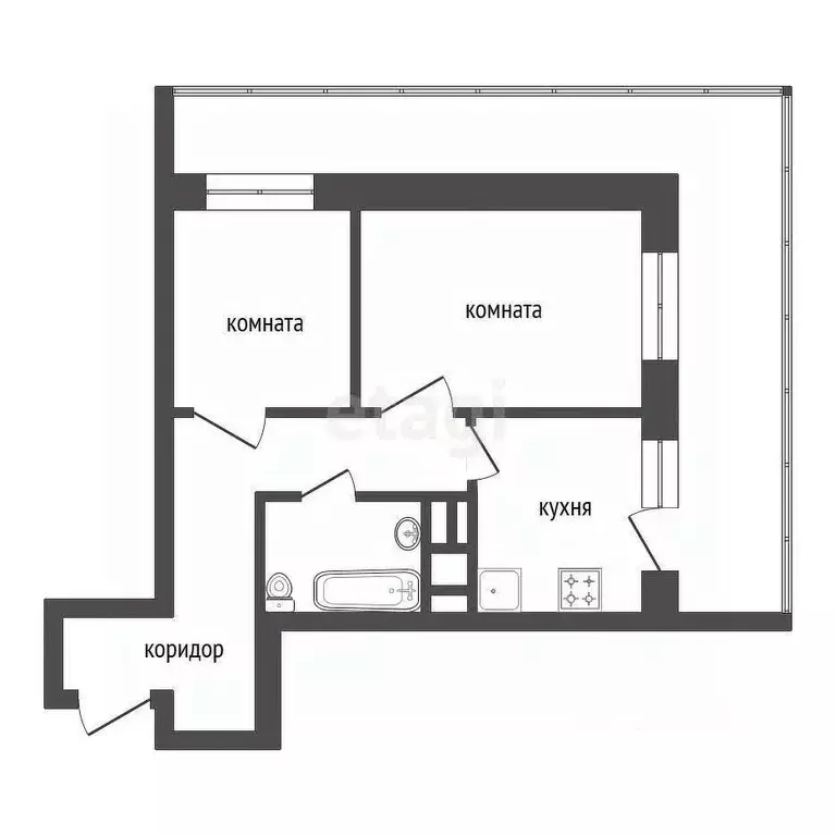 4-к кв. Красноярский край, Красноярск Соколовская ул., 78 (56.0 м) - Фото 1