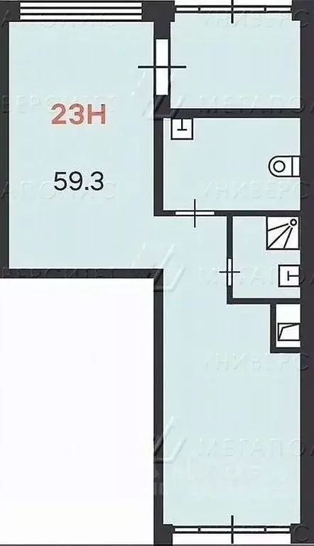 Офис в Москва ул. Петра Алексеева, 10 (59 м) - Фото 2