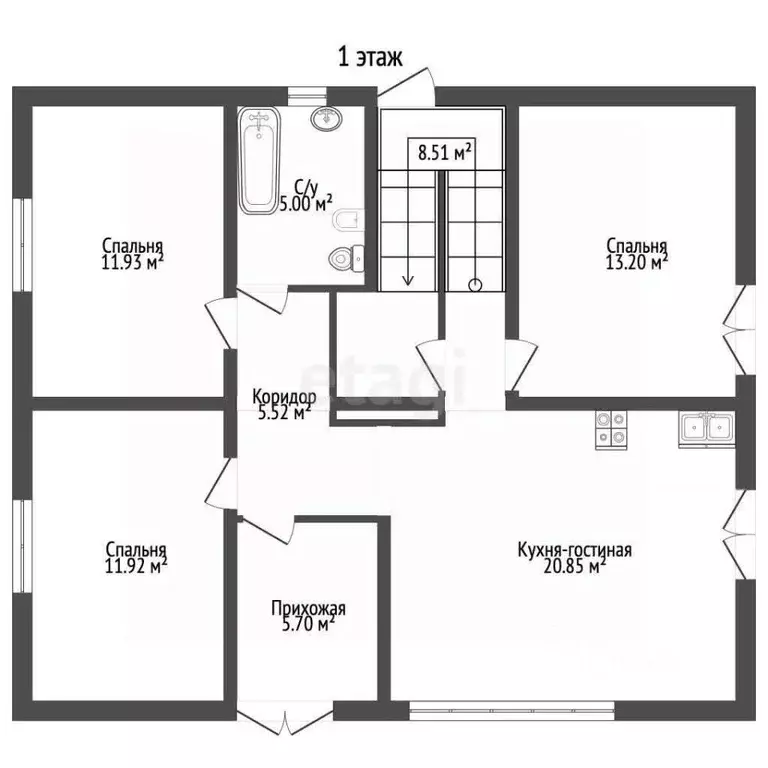 Дом в Крым, Сакский район, Уютненское с/пос, Орбита СПК ул. Морская, ... - Фото 2