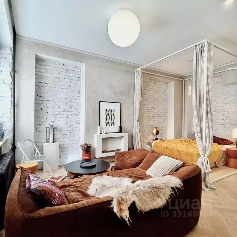 Студия Москва Шмитовский проезд, 13 (31.0 м) - Фото 1