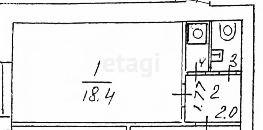 Квартира-студия: Казань, улица Маршала Чуйкова, 55 (24.6 м) - Фото 1