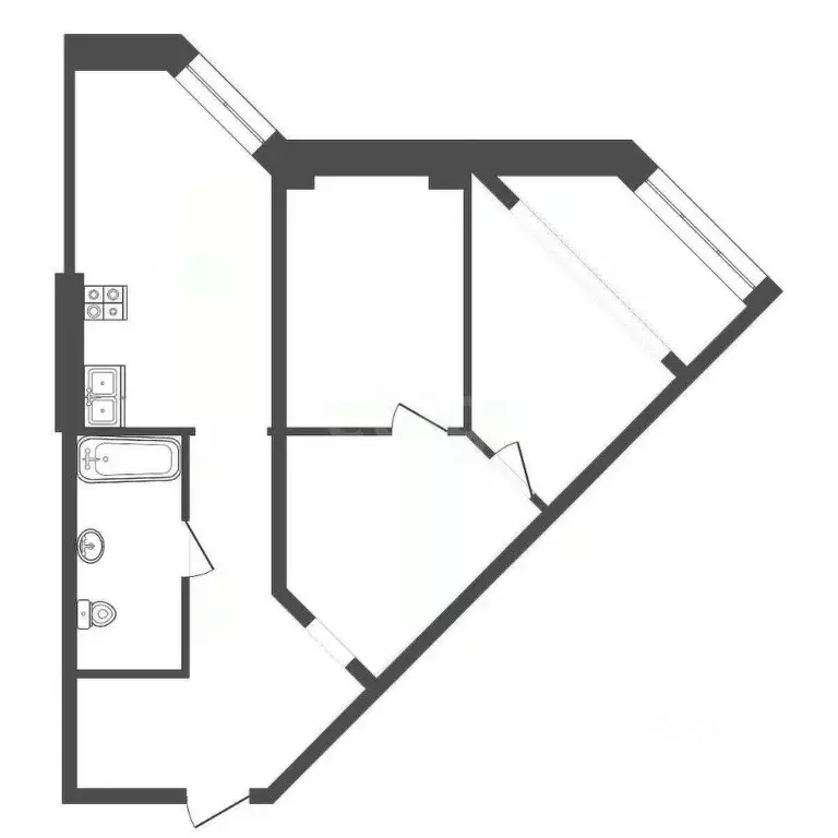 2-к кв. Краснодарский край, Анапа ул. Крылова, 113 (61.6 м) - Фото 2