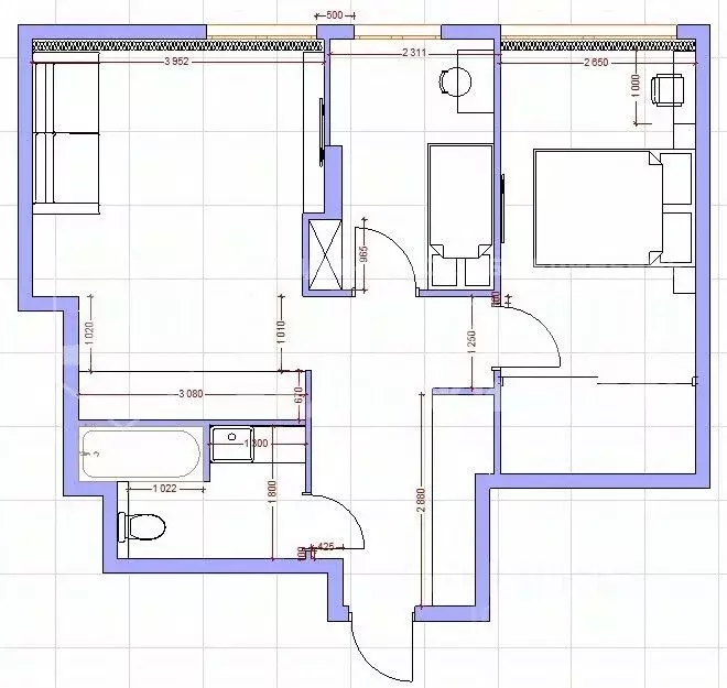 3-к кв. Кемеровская область, Кемерово ул. Дружбы, 28/2 (59.0 м) - Фото 2