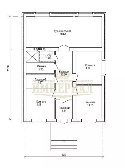 Дом в Медведевский район, Знаменское сельское поселение, посёлок ... - Фото 2