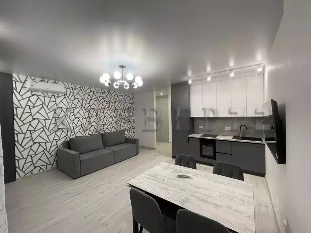 Студия Тюменская область, Тюмень ул. Андрея Кореневского, 5 (34.0 м) - Фото 1