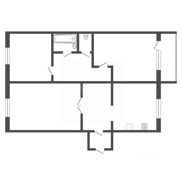 3-к кв. Тульская область, Щекино Юбилейная ул., 2/1 (61.3 м) - Фото 2