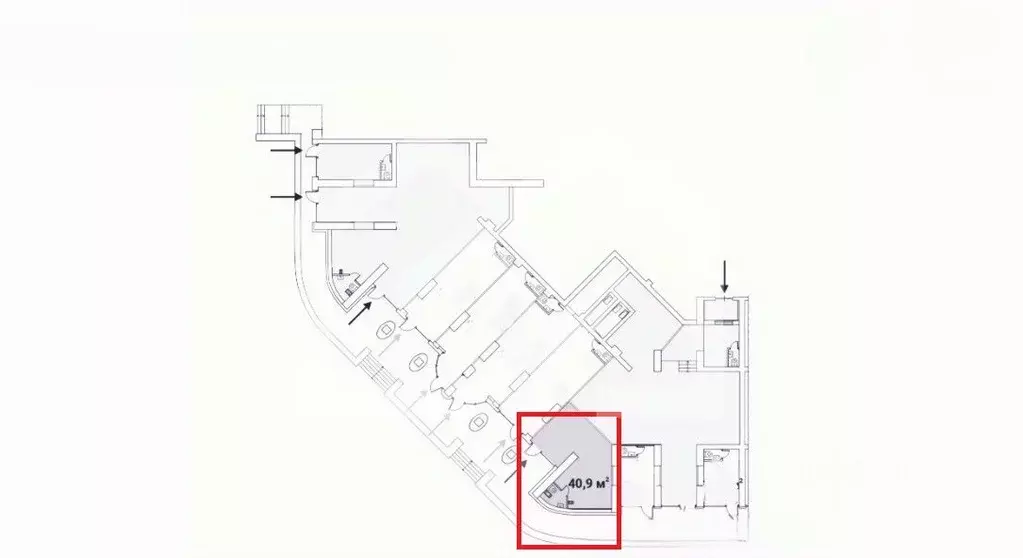 Помещение свободного назначения в Москва Ярцевская ул., 27к1 (41 м) - Фото 2