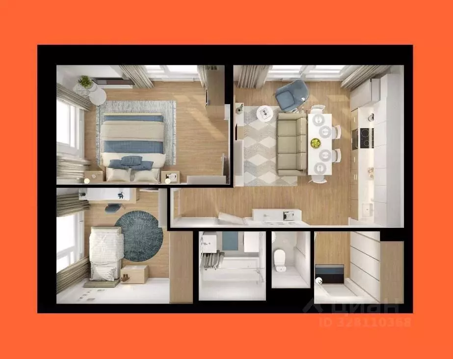 2-к кв. Москва Амурская ул., 2к2 (50.6 м) - Фото 1