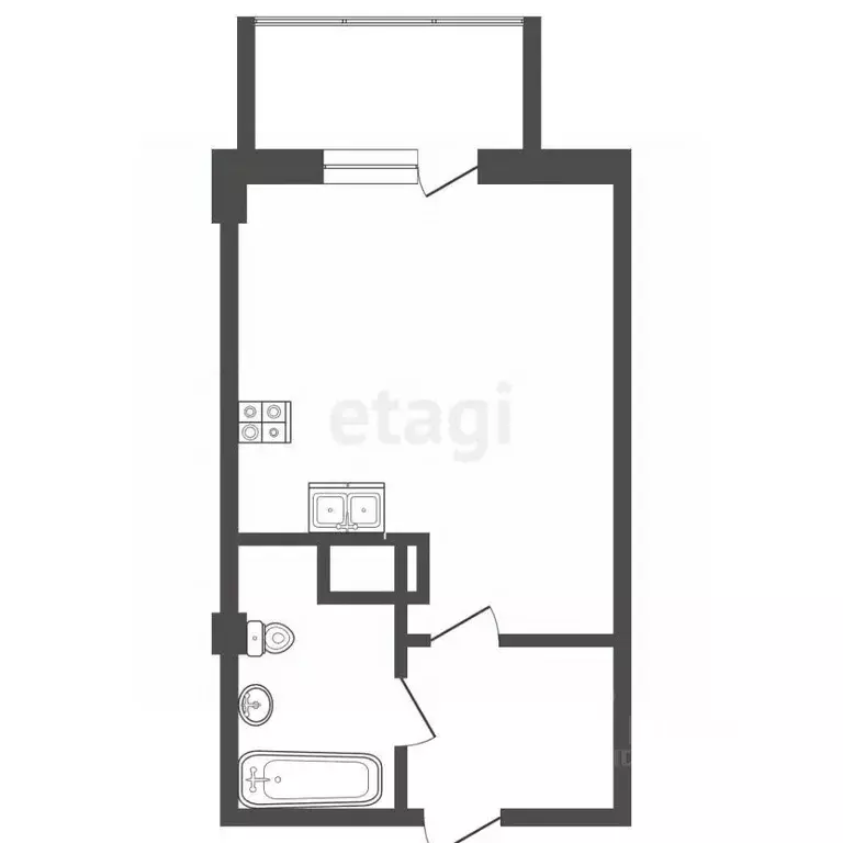 Студия Ростовская область, Ростов-на-Дону пос. Мирный, ул. Раздорская, ... - Фото 2