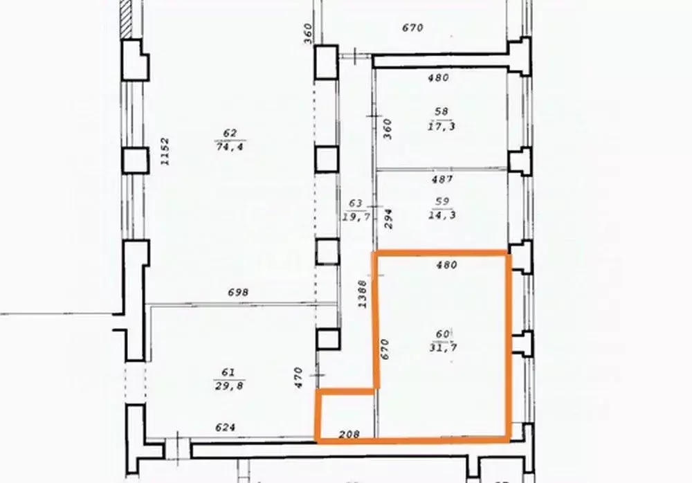 Офис в Новосибирская область, Новосибирск Кривощековская ул., 1 (32 м) - Фото 2