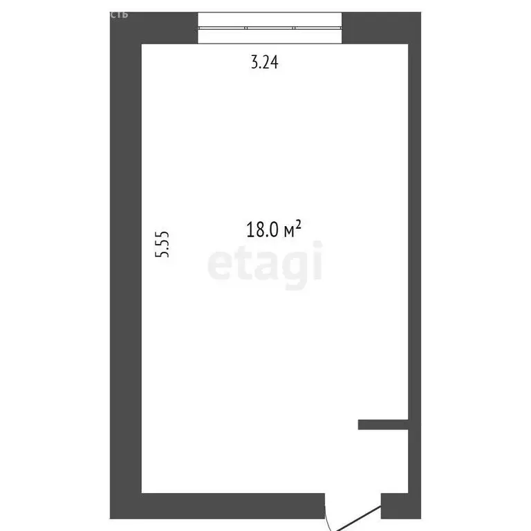 1к в -комнатной квартире (10.4 м) - Фото 0
