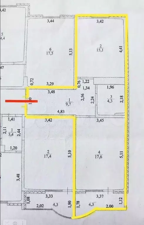1-к кв. Оренбургская область, Оренбург Транспортная ул., 16/3 (50.8 м) - Фото 1