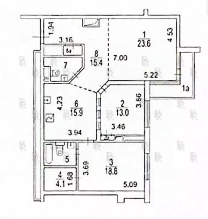 3-к кв. Москва Мосфильмовская ул., 70к1 (108.0 м) - Фото 1