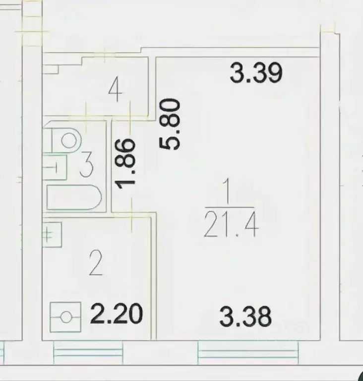 1-к кв. Москва Бескудниковский бул., 16К1 (32.0 м) - Фото 2