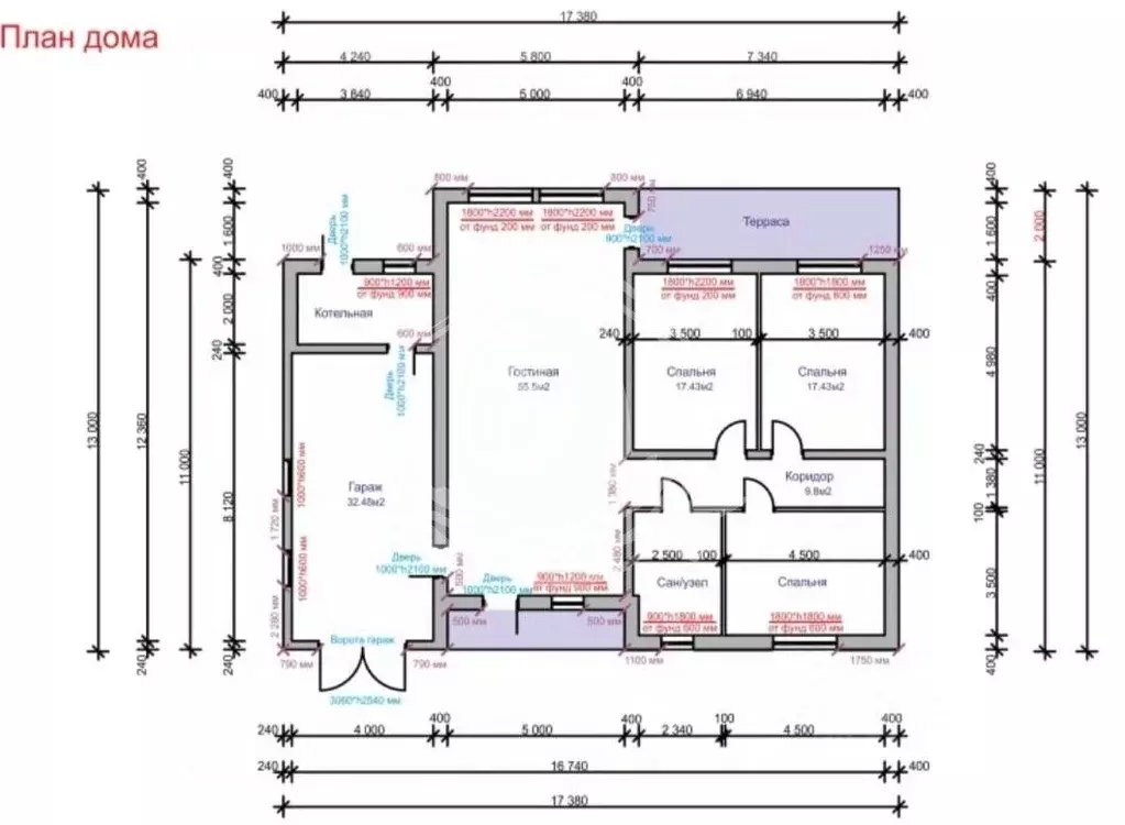 Дом в Алтайский край, Первомайский район, с. Фирсово ул. Оливковая ... - Фото 2