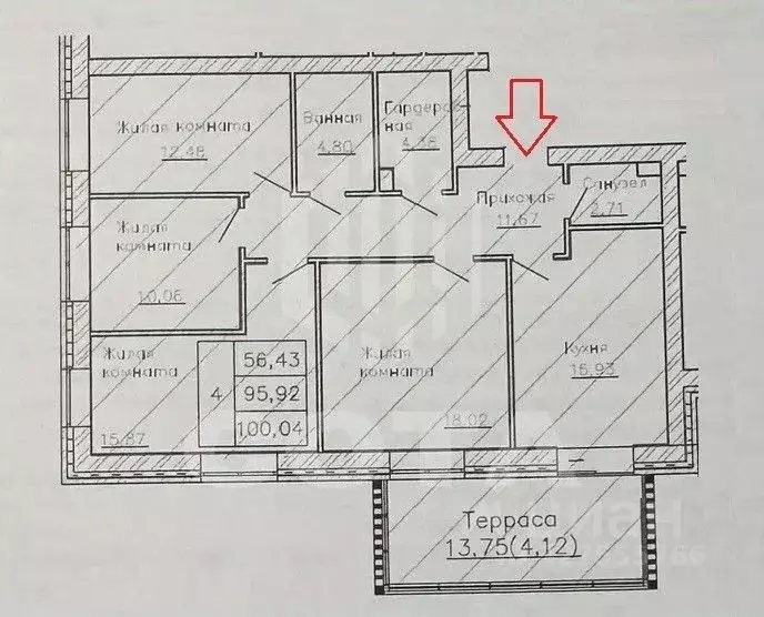 4-к кв. Воронежская область, Рамонский район, Яменское с/пос, пос. ... - Фото 2