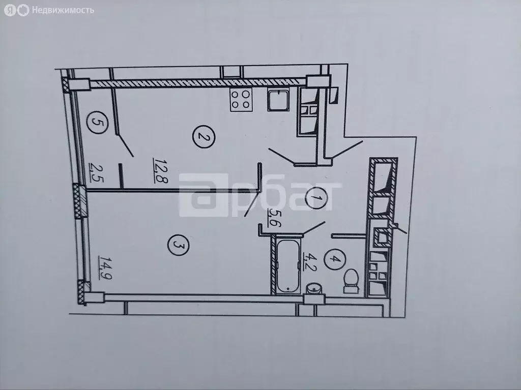 1-комнатная квартира: Иваново, микрорайон Видный, 8 (40.2 м) - Фото 1