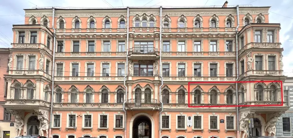 2-к кв. Санкт-Петербург Саперный пер., 13 (74.9 м) - Фото 2