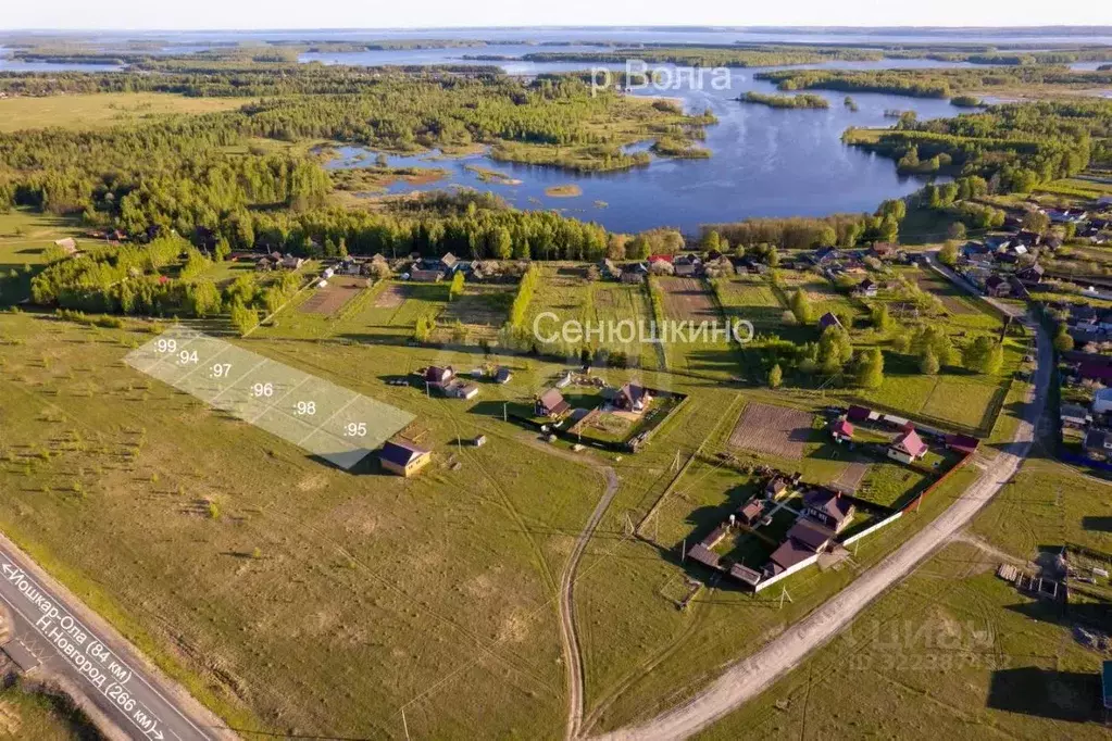 Участок в Марий Эл, Килемарский муниципальный округ, д. Сенюшкино  ... - Фото 1
