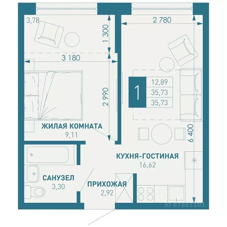 1-к кв. Краснодарский край, Краснодар пос. Березовый, Витаминкомбинат ... - Фото 0