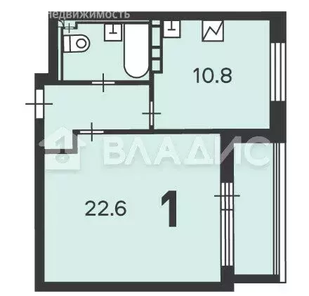 1-комнатная квартира: Москва, Новочерёмушкинская улица, 56/3 (42.7 м) - Фото 0