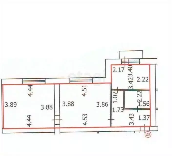 2-к кв. Мордовия, пос. Ромоданово ул. Пушкина, 19Ак2 (53.0 м) - Фото 2