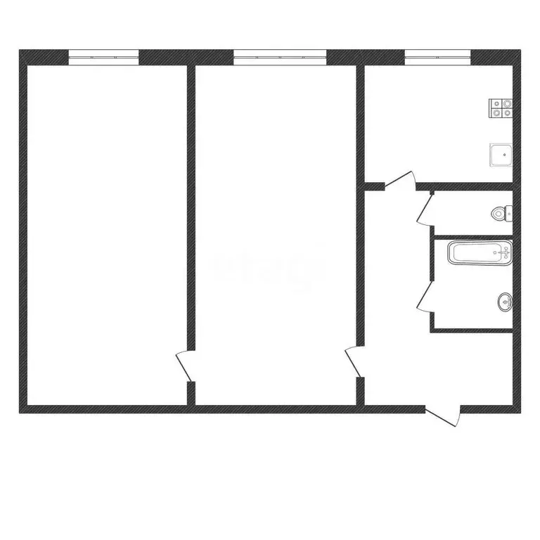 2-комнатная квартира: Обнинск, Треугольная площадь, 6 (49.1 м) - Фото 1