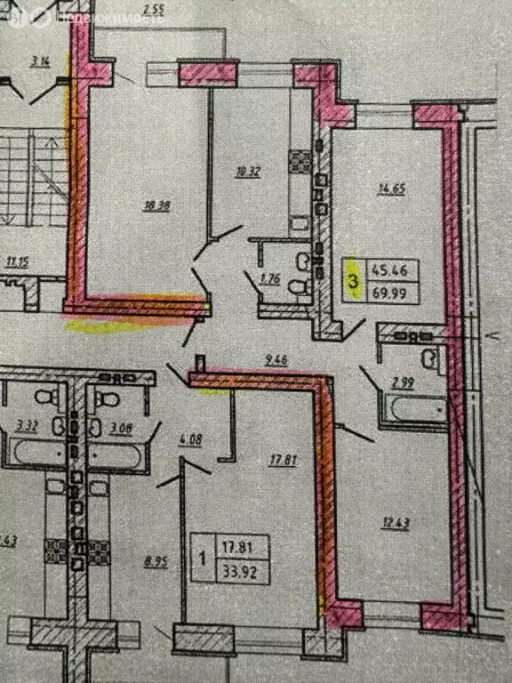 3-комнатная квартира: Саратов, улица имени Ю.И. Менякина, 6 (72.9 м) - Фото 1