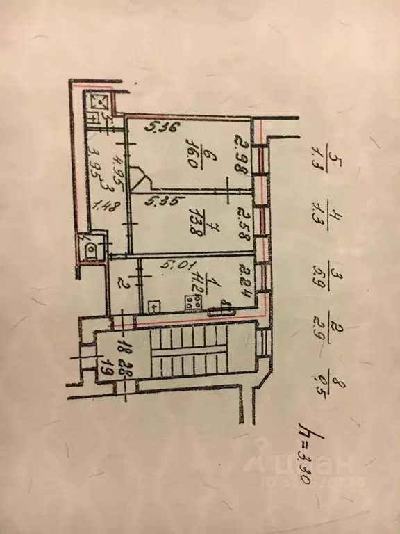 2-к кв. Санкт-Петербург ул. Ленина, 28 (45.0 м) - Фото 1