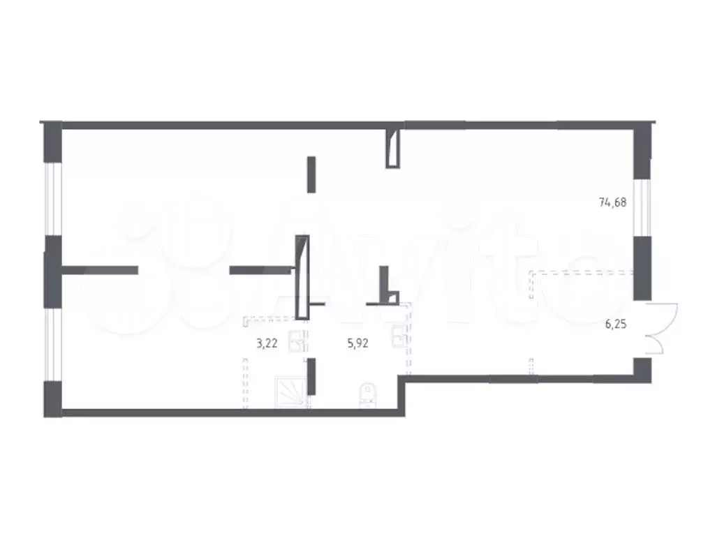 Продам помещение свободного назначения, 90.07 м - Фото 0
