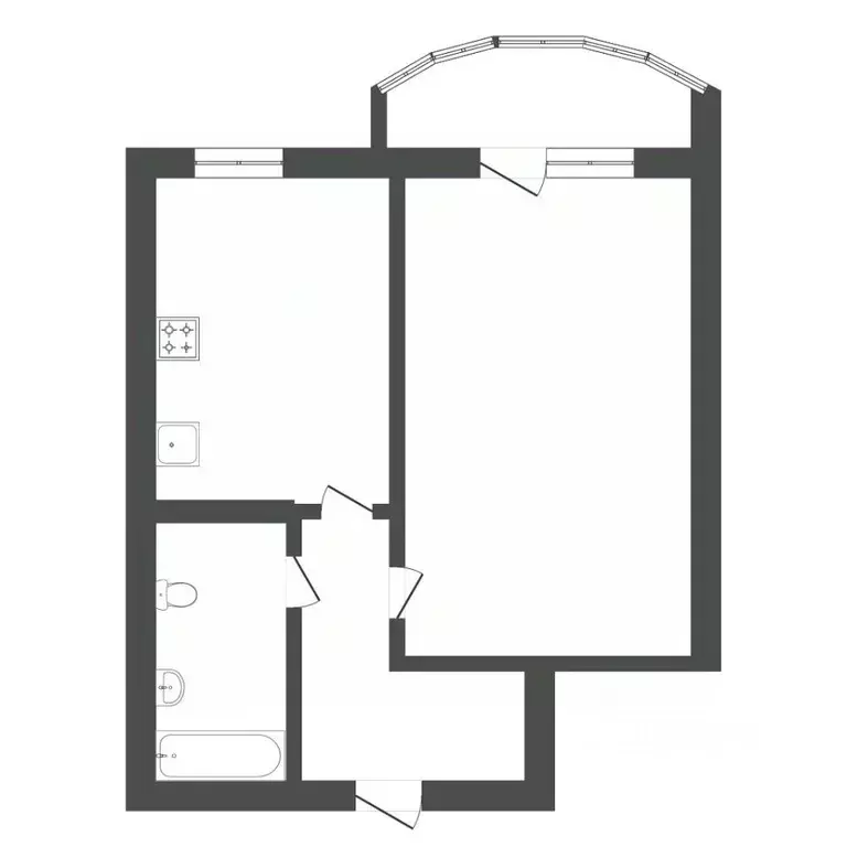 1-к кв. Тюменская область, Тюмень Антипино мкр, ул. Беловежская, 7к2 ... - Фото 1