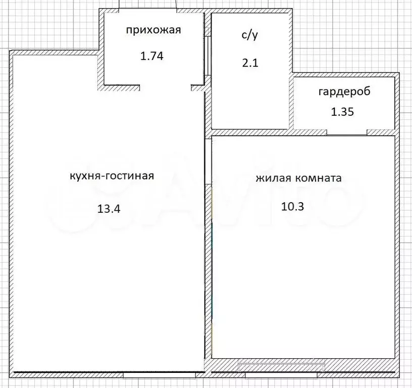1-к. квартира, 31 м, 20/20 эт. - Фото 0