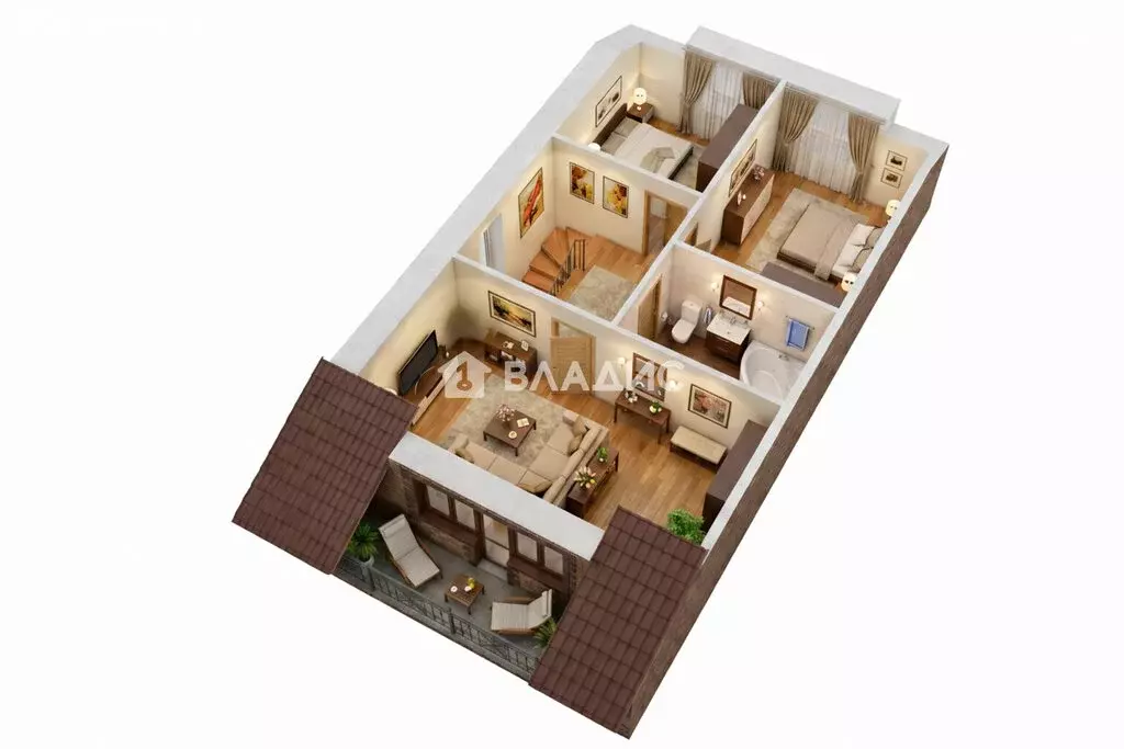 Дом в деревня Высоково, Центральная улица, 4Б (172 м) - Фото 2