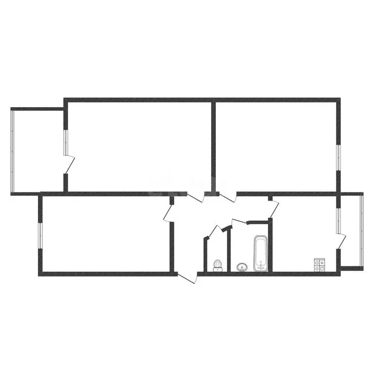 3-комнатная квартира: Черкесск, Парковая улица, 3 (59 м) - Фото 2