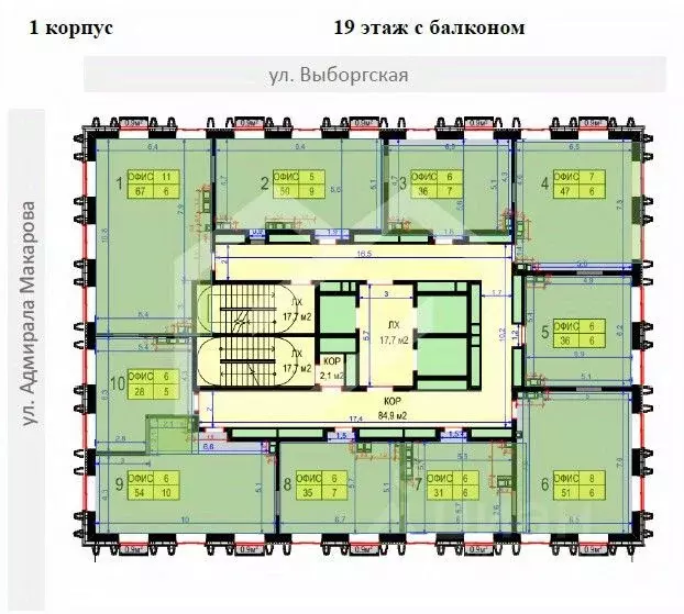 Офис в Москва Выборгская ул., 18 (436 м) - Фото 2