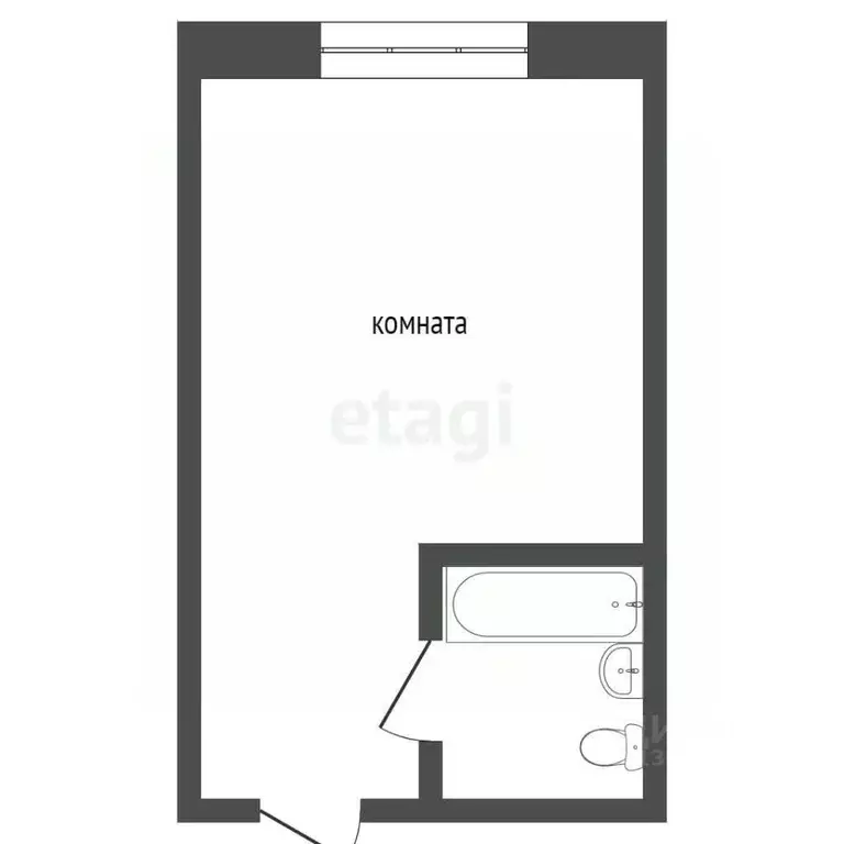 1-к кв. Курганская область, Курган ул. Калинина, 107 (16.9 м) - Фото 2