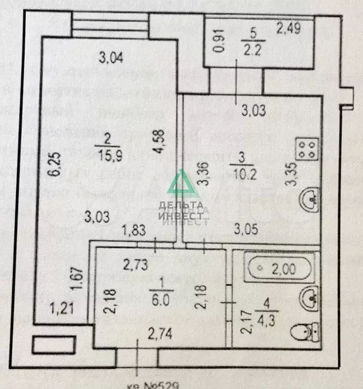 1-к. квартира, 37,5 м, 10/13 эт. - Фото 0