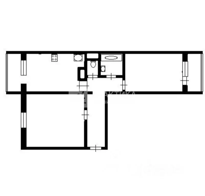 2-к кв. Московская область, Балашиха Железнодорожный мкр, ул. ... - Фото 2