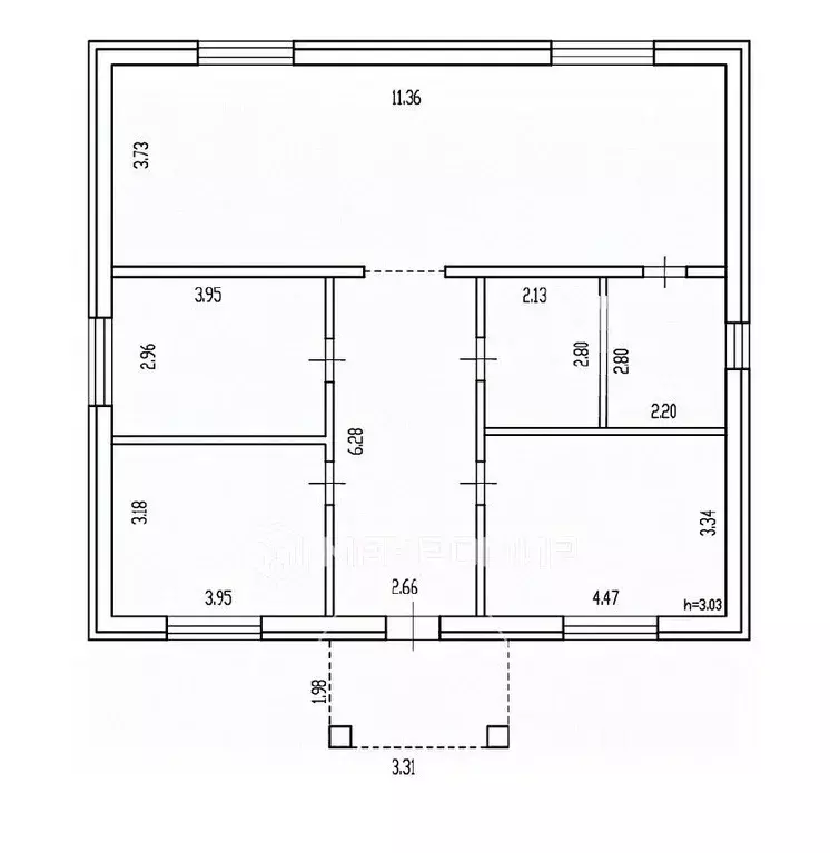 Дом в Брянская область, Брянск Одесская ул. (116 м) - Фото 1