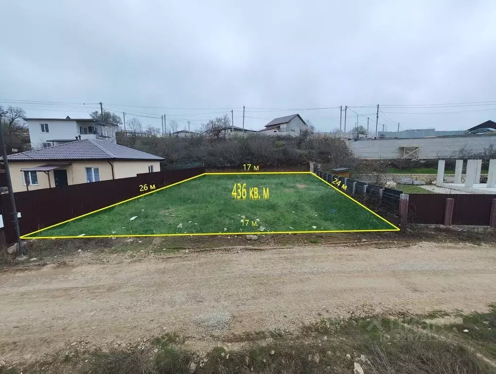 Участок в Севастополь Подорожник садоводческое товарищество,  (4.4 ... - Фото 1