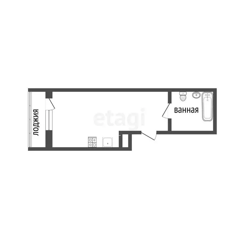Квартира-студия: Ульяновск, улица Александра Невского, 2И (28.5 м) - Фото 0