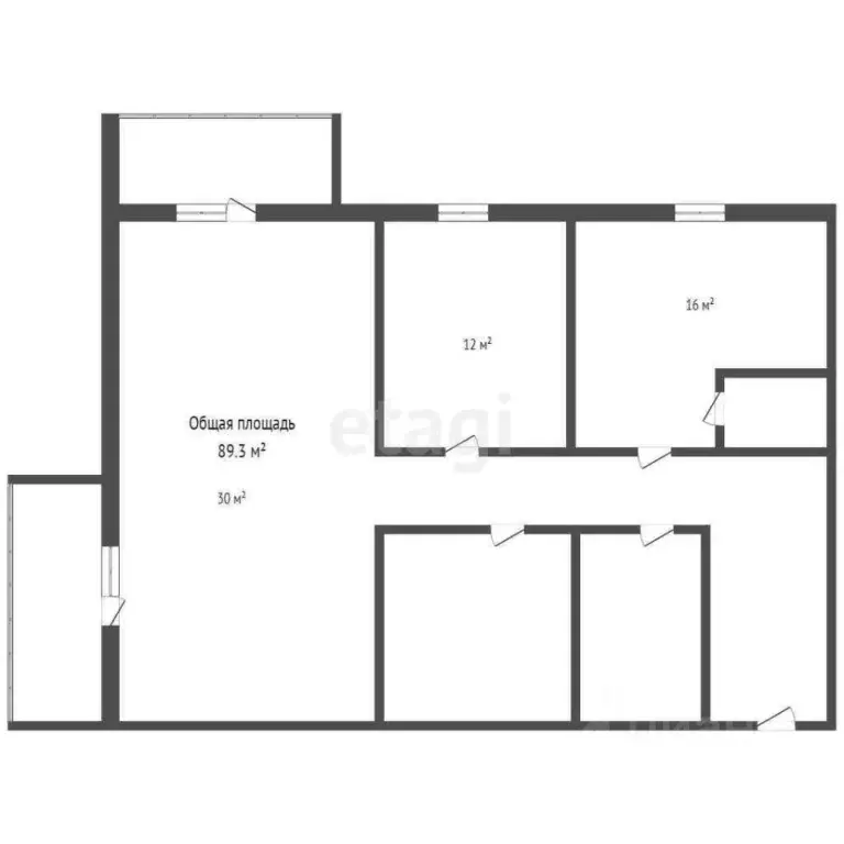 3-к кв. Брянская область, Брянск Трудовая ул., 5 (90.0 м) - Фото 2
