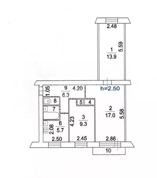 3-к кв. Московская область, Люберцы городской округ, Томилино пгт ул. ... - Фото 2