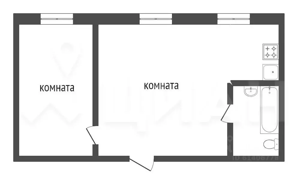 2-к кв. Ленинградская область, Никольское Тосненский район, Заводская ... - Фото 1