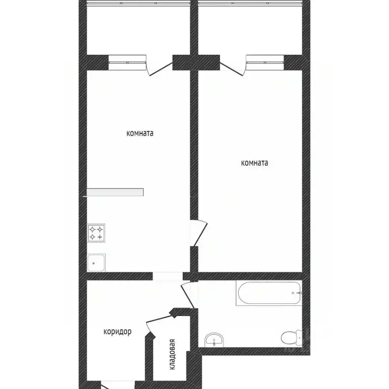 2-к кв. Ханты-Мансийский АО, Сургут ул. Мелик-Карамова, 40 (77.0 м) - Фото 1